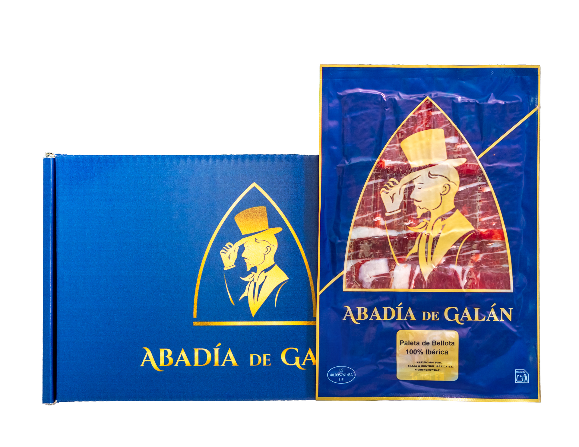 loncheado paleta de bellota 100% ibérica abadía de galán extremadura