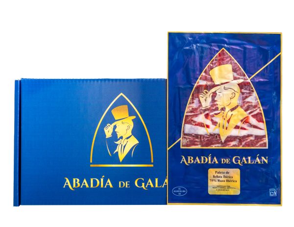 loncheado paleta de bellota ibérica 75% raza ibérica abadía de galán extremadura