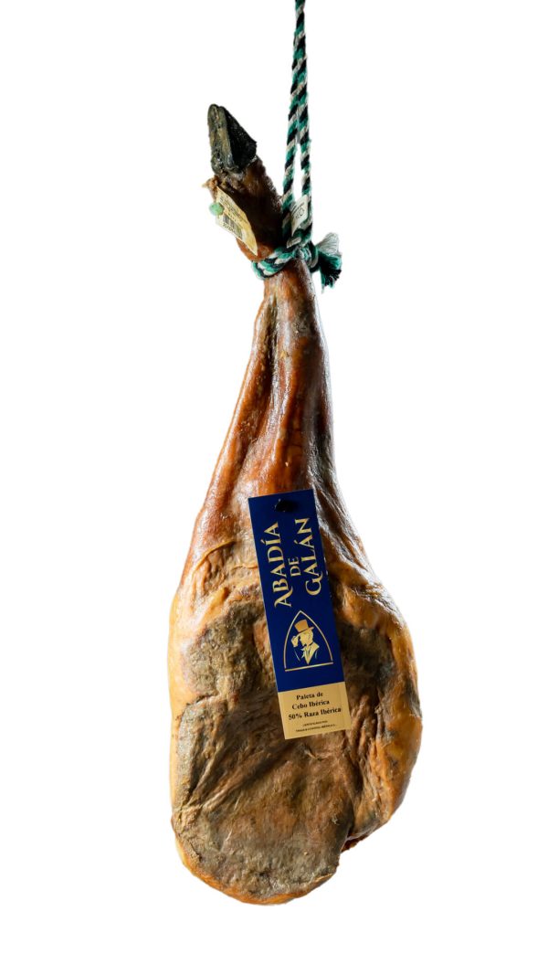 paleta de cebo ibérico 50% abadía de galán de extremadura